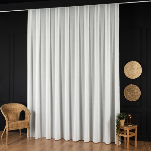 Firanka fantazyjna z ołowianką, wysokość 300cm, kolor 010 offwhite 623013/OLO/010/000300/1