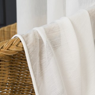 Firanka fantazyjna z ołowianką, wysokość 305cm, kolor 010 offwhite 208332/OLO/010/000305/1