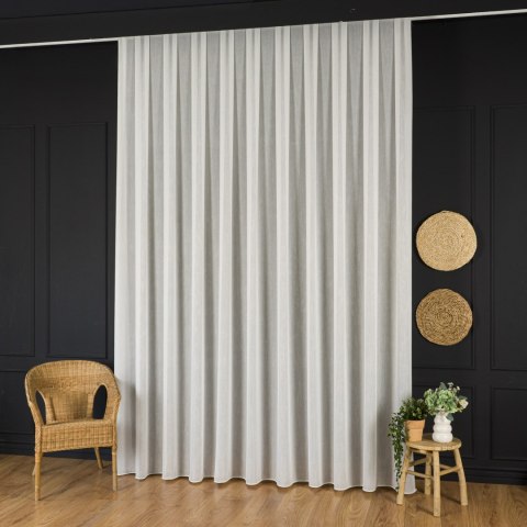 Firanka fantazyjna z ołowianką, wysokość 305cm, kolor 010 offwhite 208332/OLO/010/000305/1