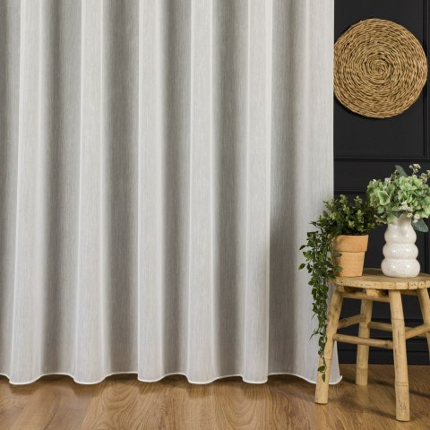 Firanka fantazyjna z ołowianką, wysokość 305cm, kolor 010 offwhite 208332/OLO/010/000305/1