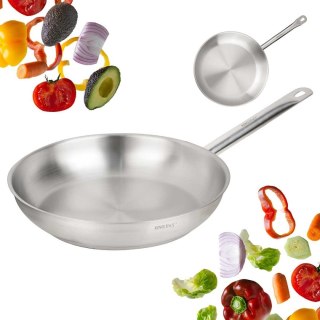 PATELNIA ZE STALI NIERDZEWNEJ 21CT 28cm KINGHOFF KH-2020