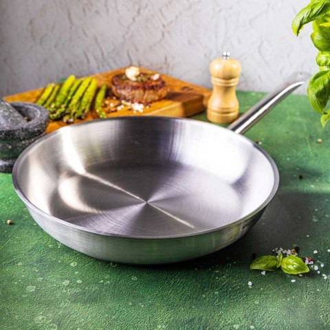PATELNIA ZE STALI NIERDZEWNEJ 21CT 28cm KINGHOFF KH-2020