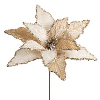 KWIAT ŚWIĄTECZNY 293 O 36 CM KREMOWY