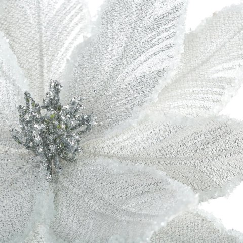KWIAT ŚWIĄTECZNY 321 O 30 CM BIAŁY