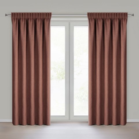 ZASŁONA GOTOWA JULA2 NA TAŚMIE 140 X 270 CM MARSALA