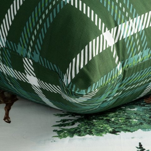 ŚWIĄTECZNY KOMPLET POŚCIELI VERDE 160 X 200 CM BIAŁY