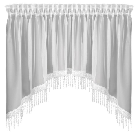 FIRANA GOTOWA MANUELA NA TAŚMIE 150 X 70 CM BIAŁY