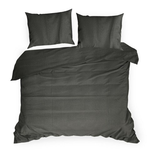 KOMPLET POŚCIELI ALBA2 200 X 220 CM CZARNY