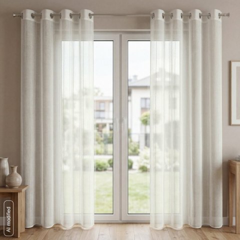 FIRANA GOTOWA NELLY 140 X 250 CM NATURALNY