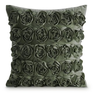 POSZEWKI ROSES 1 45 X 45 CM OLIWKOWY