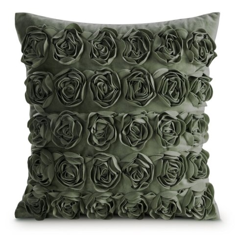 POSZEWKI ROSES 1 45 X 45 CM OLIWKOWY