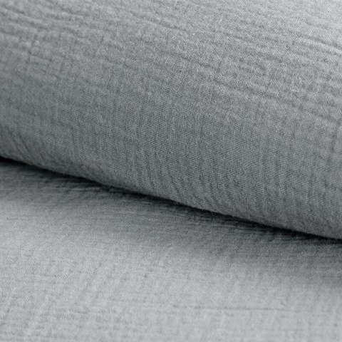 KOMPLET POŚCIELI MUSLIN 160 X 200 CM SREBRNY