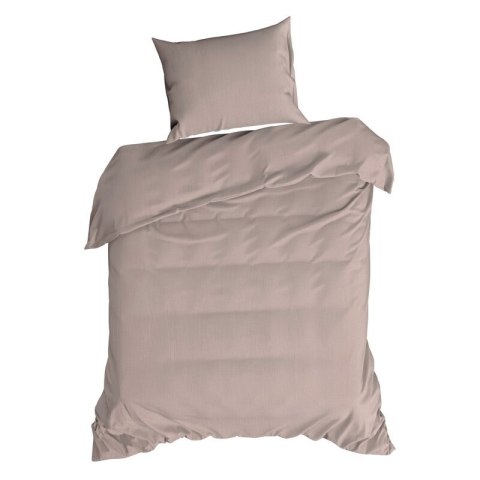 KOMPLET POŚCIELI MUSLIN 160 X 200 CM PUDROWY