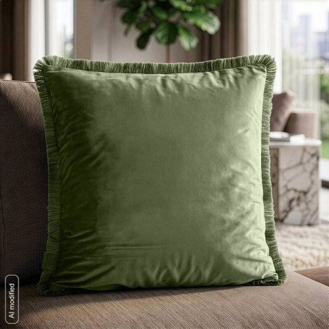 POSZEWKA SISI OLIW 45 X 45 CM OLIWKOWY