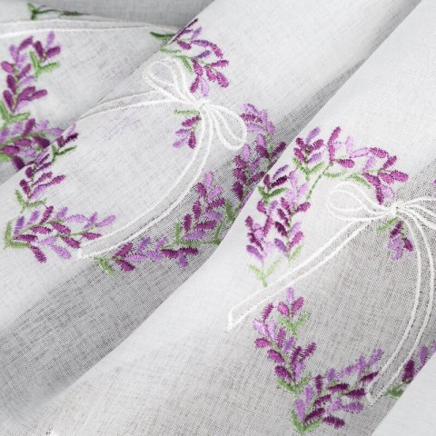 FIRANA GOTOWA LAVENDER 145 X 40 CM BIAŁY