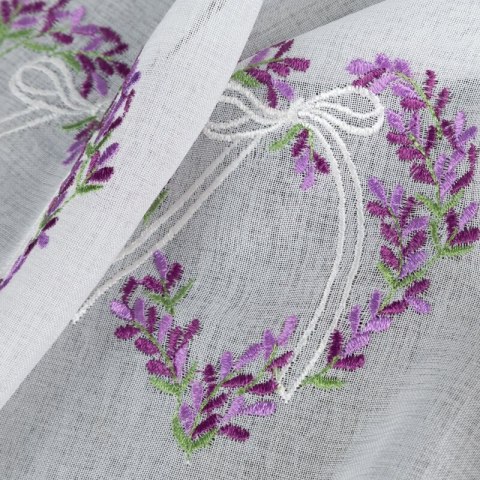 FIRANA GOTOWA LAVENDER 145 X 70 CM BIAŁY