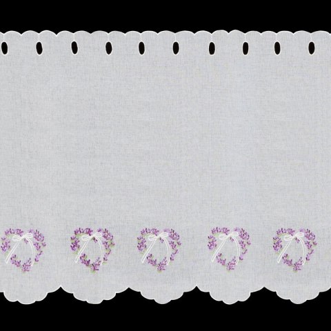 FIRANA GOTOWA LAVENDER 145 X 70 CM BIAŁY