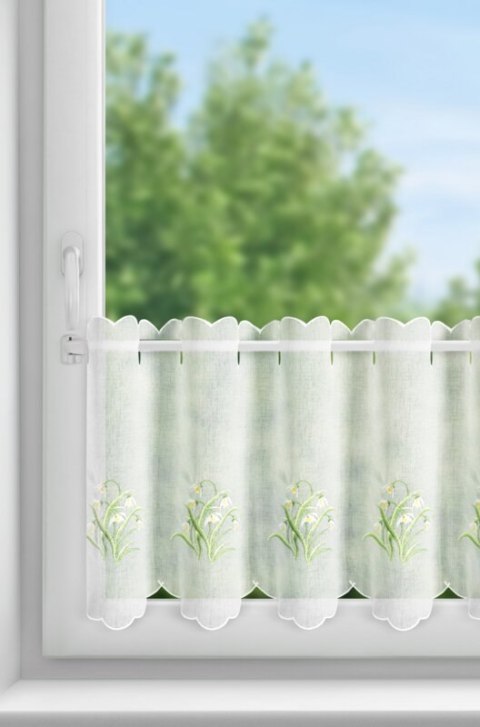 FIRANA GOTOWA SNOWDROP 145 X 40 CM BIAŁY