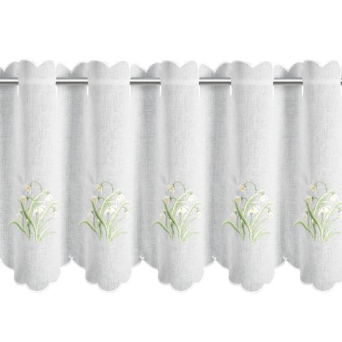 FIRANA GOTOWA SNOWDROP 145 X 40 CM BIAŁY