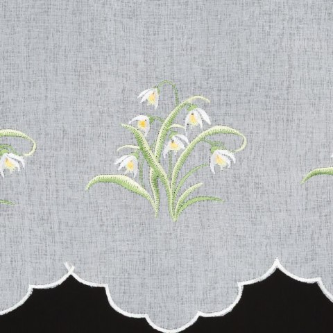 FIRANA GOTOWA SNOWDROP 145 X 40 CM BIAŁY