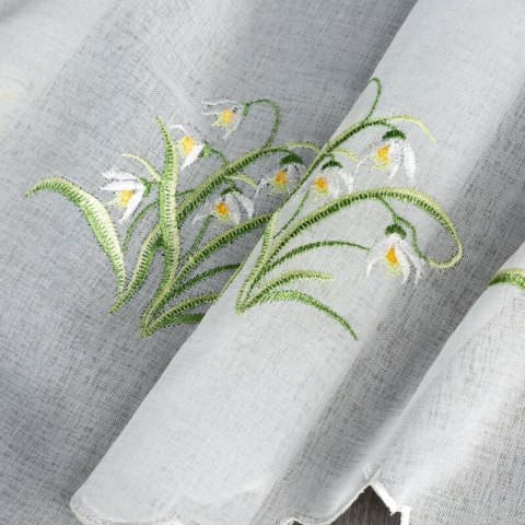 FIRANA GOTOWA SNOWDROP 145 X 40 CM BIAŁY