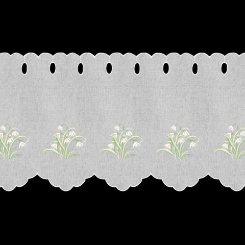 FIRANA GOTOWA SNOWDROP 145 X 40 CM BIAŁY