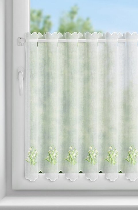 FIRANA GOTOWA SNOWDROP 145 X 70 CM BIAŁY