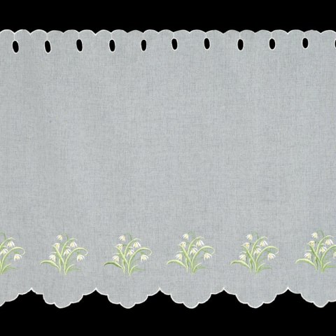 FIRANA GOTOWA SNOWDROP 145 X 70 CM BIAŁY