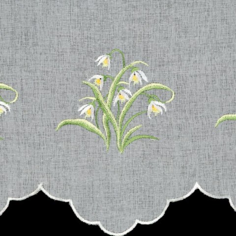 FIRANA GOTOWA SNOWDROP 145 X 70 CM BIAŁY