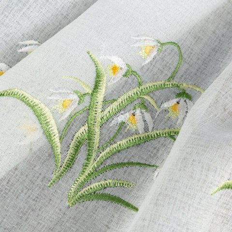 FIRANA GOTOWA SNOWDROP 145 X 70 CM BIAŁY