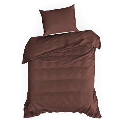 KOMPLET POŚCIELI SATYNOWEJ VERA1 220 X 200 CM WRZOSOWY