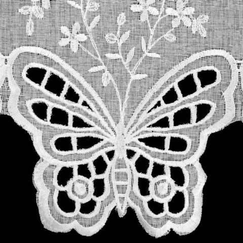 FIRANA GOTOWA ISABELLA 143 X 40 CM BIAŁY