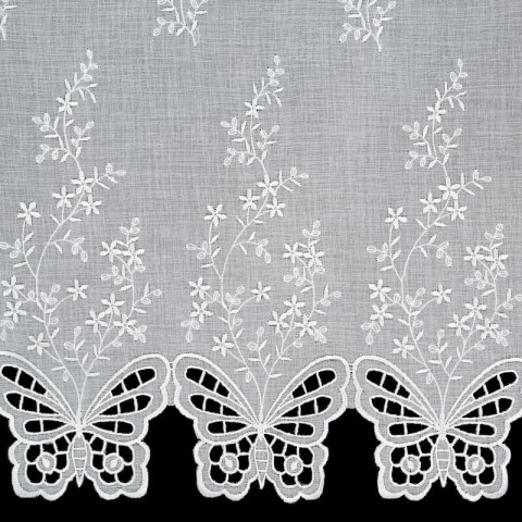 FIRANA GOTOWA ISABELLA 143 X 70 CM BIAŁY