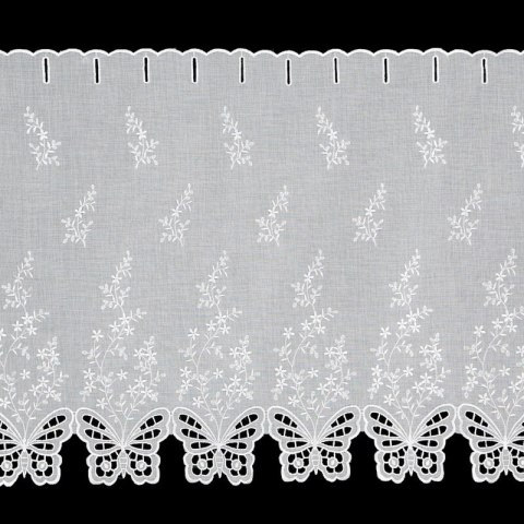 FIRANA GOTOWA ISABELLA 143 X 70 CM BIAŁY