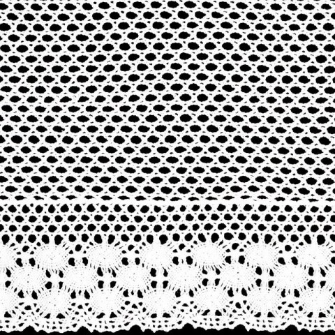 FIRANA GOTOWA MILY NA TAŚMIE 150 X 30 CM BIAŁY
