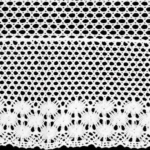 FIRANA GOTOWA MILY NA TAŚMIE 150 X 50 CM BIAŁY
