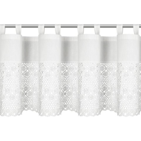 FIRANA GOTOWA VALENTINA NA SZELKACH 150 X 45 CM BIAŁY