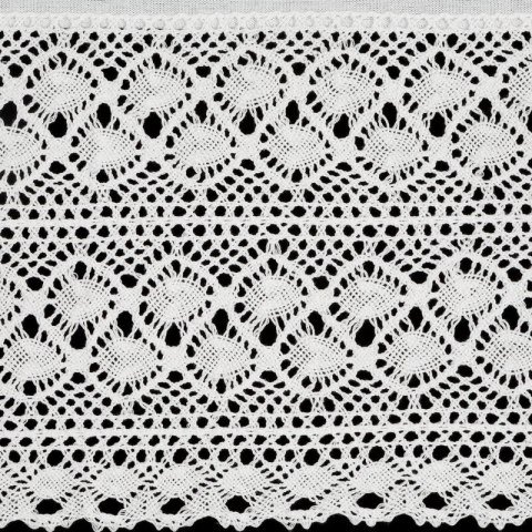 FIRANA GOTOWA VALENTINA NA SZELKACH 150 X 70 CM BIAŁY