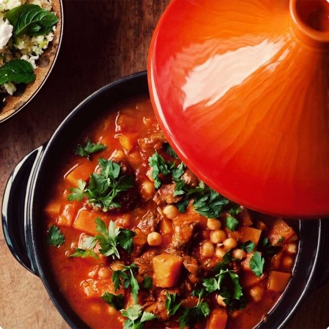 GARNEK MAROKAŃSKI TADŻIN TAGINE ŻELIWNY 27cm HAGE
