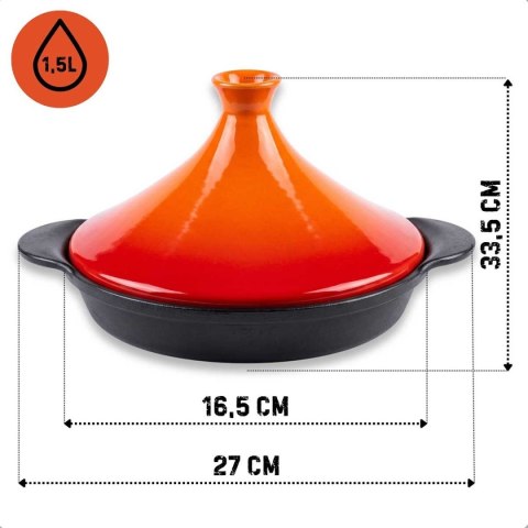 GARNEK MAROKAŃSKI TADŻIN TAGINE ŻELIWNY 27cm HAGE