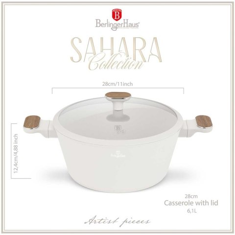 GARNEK TYTANOWY Z POKRYWĄ 28cm BERLINGER HAUS BH-8321 SAHARA NORDIC