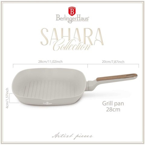 PATELNIA GRILLOWA TYTANOWA 28cm BERLINGER HAUS BH-8316 SAHARA NORDIC