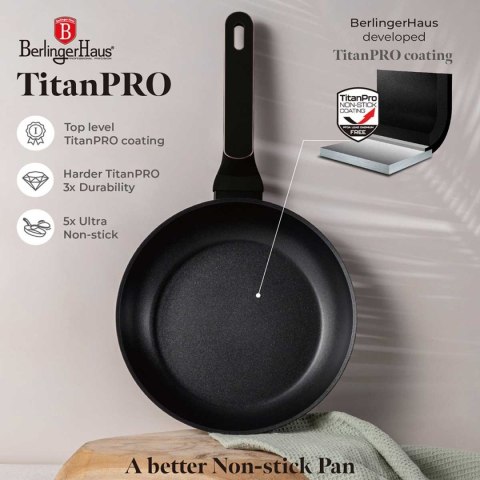 PATELNIA TYTANOWA 24cm BERLINGER HAUS BH-8346 BLACK ROSE