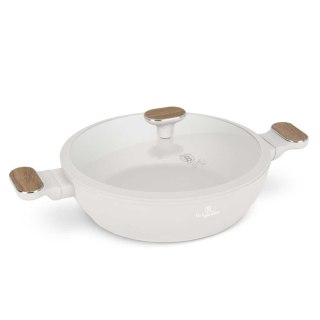 PŁASKI GARNEK TYTANOWY Z POKRYWĄ 28cm BERLINGER HAUS BH-8318 SAHARA NORDIC