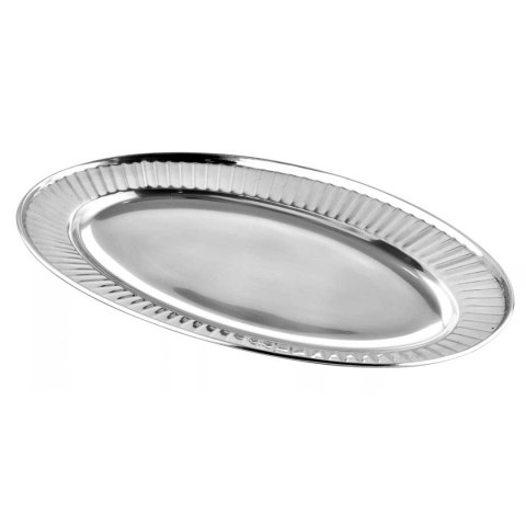 STALOWA TACA OWALNA DO SERWOWANIA 35cm KINGHOFF KH-2074