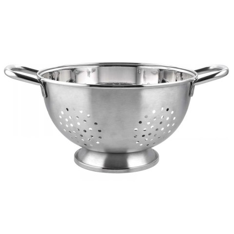 STALOWY DURSZLAK KUCHENNY 23cm Z UCHWYTAMI KINGHOFF KH-2069