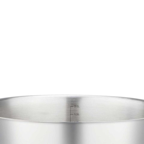 GARNEK STALOWY NISKI Z POKRYWĄ 24cm 2.7L VCASA VC-90106 SIERRA