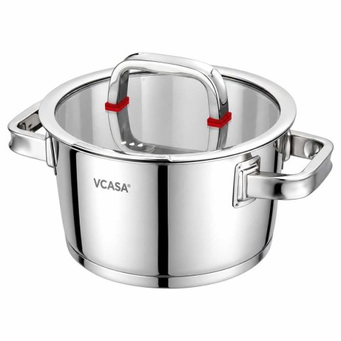 GARNEK STALOWY Z POKRYWĄ 16cm 1,6L VCASA VC-90102 SIERRA