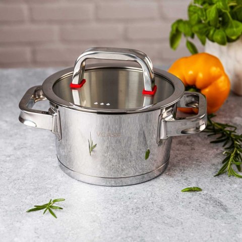 GARNEK STALOWY Z POKRYWĄ 16cm 1,6L VCASA VC-90102 SIERRA
