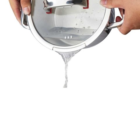 GARNEK STALOWY Z POKRYWĄ 16cm 1,6L VCASA VC-90102 SIERRA